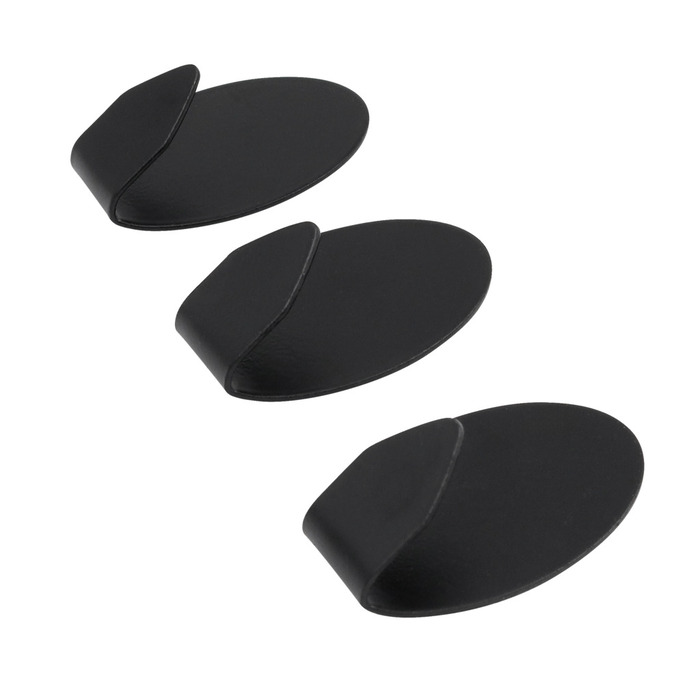 Krok selvklebende 37 mm svart 3 stk.